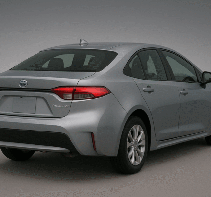 Silver Hybrid Hatchback in Elegant Profi